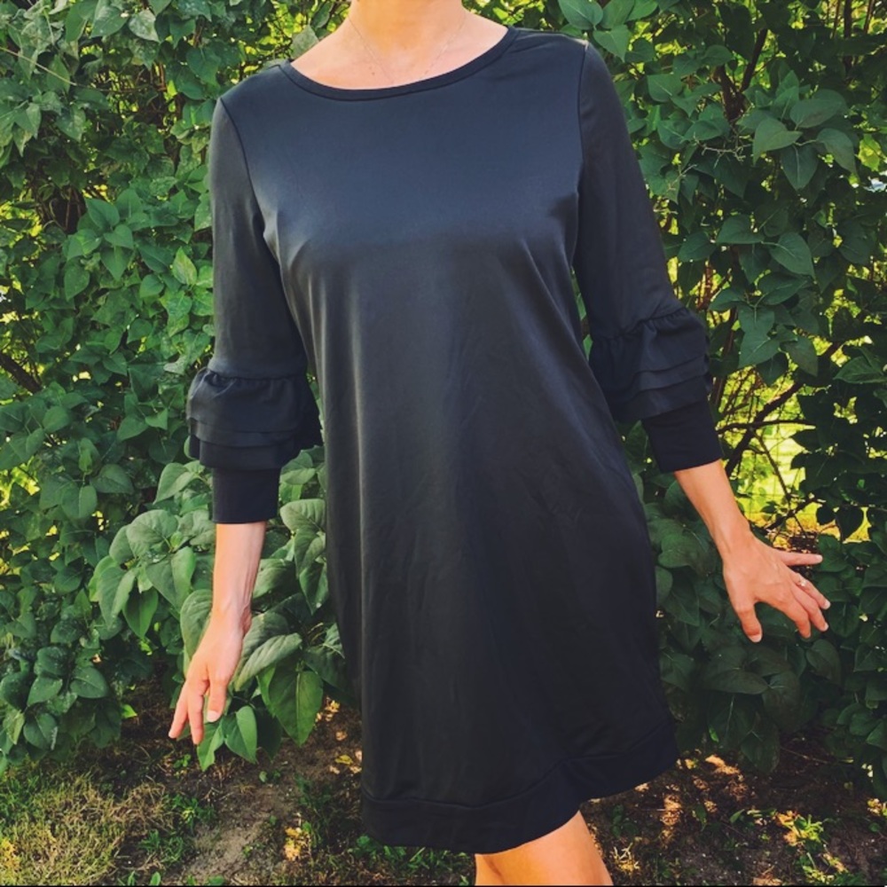 Ruffle Sleeve Dress